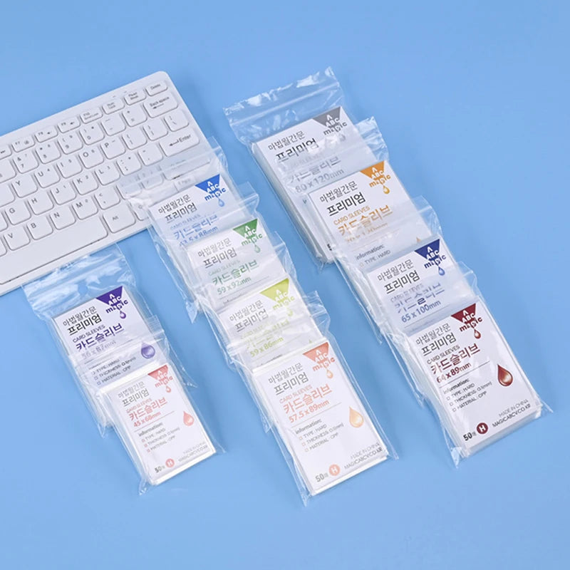 Lot de 50 pochettes de protection transparentes en plastique pour Lot de 50 pochettes de protection transparentes en plastique pour