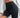 Shorts pour femmes - Shorts de cyclisme noirs à taille haute - Coupe mince - Longueur au genou - Idéaux pour le fitness et le style streetwear d'été