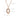 Collier Pendentif Double Cercle en Zircon - Or Rose 585 | Élégance Intemporelle