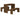 Ensemble Table Chêne Marron 3 Pièces